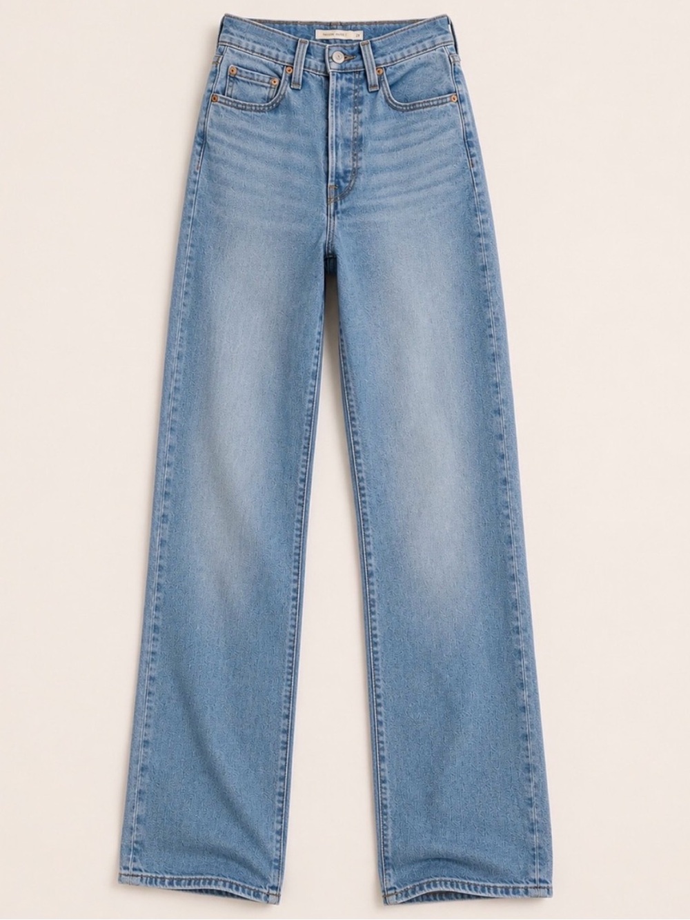 Levi’s Ribcage Straight Jeans Size 25 High Rise Light Wash Stretch Denim 25x32 - Picture 2 of 13
